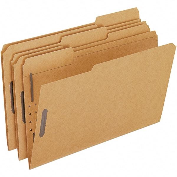 Pendaflex - 8-1/2 x 14", Legal, Brown, File Folders with Top Tab - Assorted Tab Cut Location - Caliber Tooling