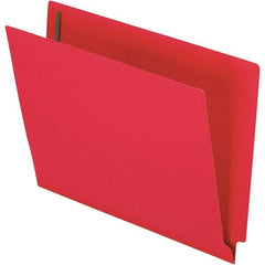 Pendaflex - 8-1/2 x 11", Letter Size, Red, File Folders with End Tab - 11 Point Stock, Straight Tab Cut Location - Caliber Tooling