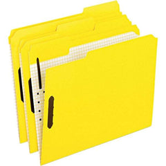 Pendaflex - 11-5/8 x 9-1/2", Letter Size, Yellow, File Folders with Top Tab - 11 Point Stock, Assorted Tab Cut Location - Caliber Tooling