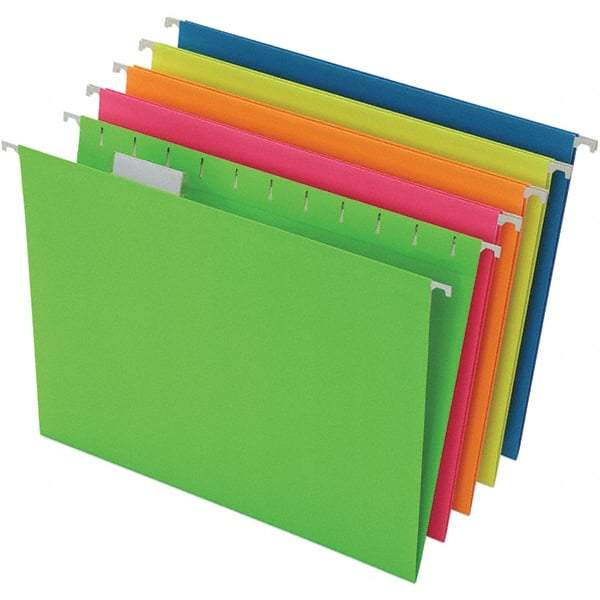 Pendaflex - 8-1/2 x 11", Letter Size, Assorted Colors, Hanging File Folder - 11 Point Stock, 1/5 Tab Cut Location - Caliber Tooling