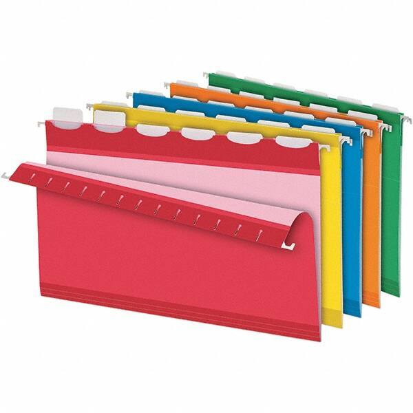 Pendaflex - 8-1/2 x 14", Legal, Assorted Colors, Hanging File Folder - 11 Point Stock, 1/6 Tab Cut Location - Caliber Tooling