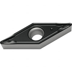 Walter - VCMT FM4 Grade WSM30S Turning Insert - TiAlN+Al2O3+(Al) Finish, 35° Rhombic, 9.53mm Inscr Circle, 4.76mm Thick, 0.8mm Corner Radius - Caliber Tooling