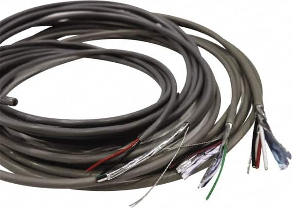 Made in USA - 18 AWG, 3 Wire, 1,000' OAL Unshielded Automation & Communication Cable - PVC Insulation, Bare Copper Conductor, 300 Volts, 0.155" OD - Caliber Tooling