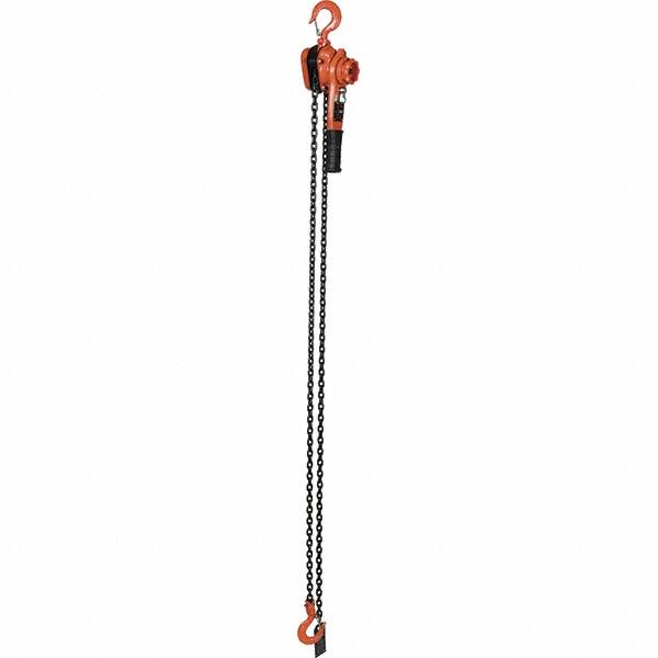 Vestil - 2,000 Lb Lifting Capacity, 10' Lift Height, Lever Hoist - Made from Chain - Caliber Tooling