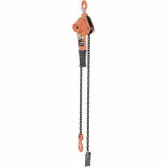 Vestil - 1,500 Lb Lifting Capacity, 5' Lift Height, Lever Hoist - Made from Chain - Caliber Tooling