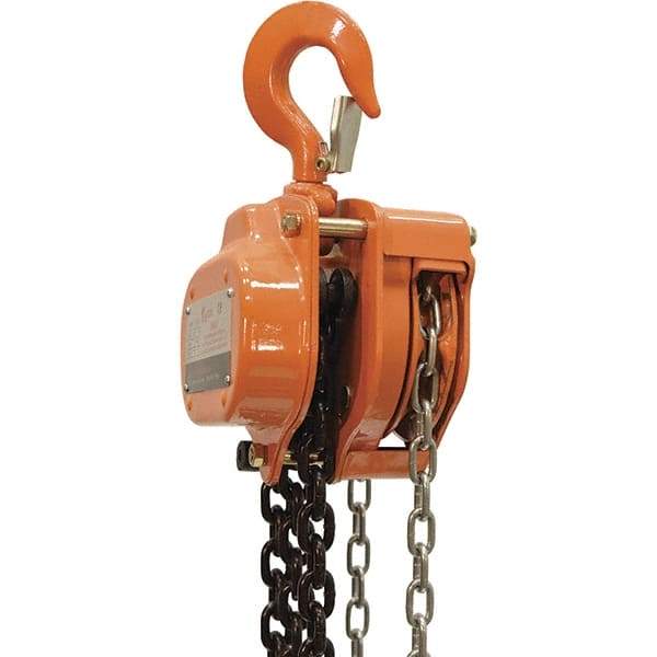 Vestil - 3,000 Lb Lifting Capacity, 20' Lift Height, Hand Hoist - Made from Chain - Caliber Tooling