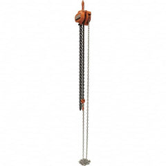 Vestil - 3,000 Lb Lifting Capacity, 10' Lift Height, Hand Hoist - Made from Chain - Caliber Tooling