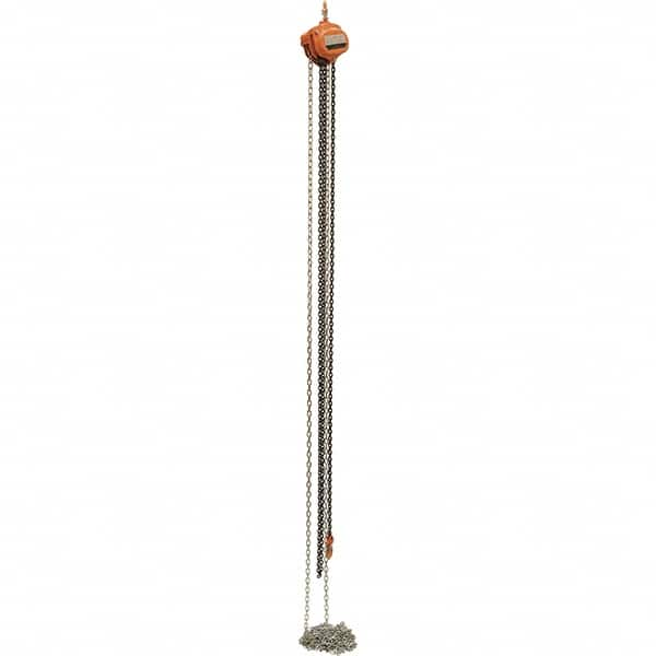 Vestil - 1,000 Lb Lifting Capacity, 20' Lift Height, Hand Hoist - Made from Chain - Caliber Tooling