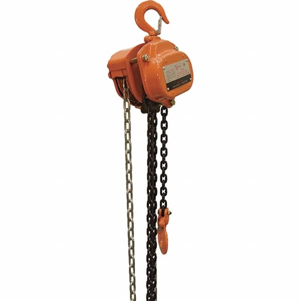 Vestil - 1,000 Lb Lifting Capacity, 15' Lift Height, Hand Hoist - Made from Chain - Caliber Tooling