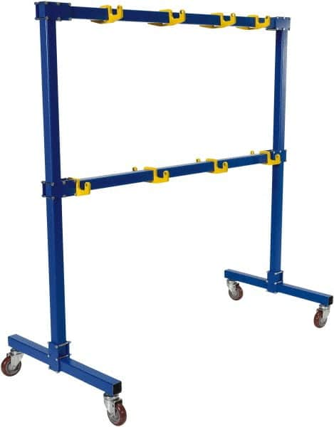 Vestil - 2 Shelf, 1,000 Lb Capacity, Blue Gantry - 77-1/16" Wide x 76-11/16" High x 39" Deep - Caliber Tooling