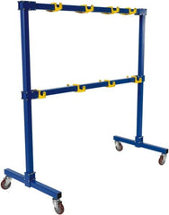 Vestil - 2 Shelf, 1,000 Lb Capacity, Blue Gantry - 77-1/16" Wide x 76-11/16" High x 39" Deep - Caliber Tooling