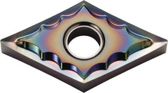 Kyocera - DNGG432 AH Grade PDL025 Carbide Turning Insert - Al2O3 Finish, 55° Diamond, 1/2" Inscr Circle, 3/16" Thick, 1/32" Corner Radius - Caliber Tooling