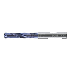 Screw Machine Length Drill Bit: 0.2953″ Dia, 140 °, Solid Carbide Coated, Right Hand Cut, Spiral Flute, Straight-Cylindrical with Weldon Flat Shank, Series DC150-03-D1