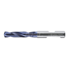 Screw Machine Length Drill Bit: 0.2795″ Dia, 140 °, Solid Carbide Coated, Right Hand Cut, Spiral Flute, Straight-Cylindrical with Weldon Flat Shank, Series DC150-03-D0