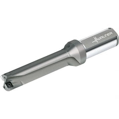 Walter - 156mm Max Drill Depth, 4xD, 39mm Diam, Indexable Insert Drill - 2 Inserts, 40mm Shank Diam, Straight Shank - Caliber Tooling