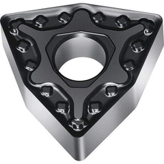 Walter - WNMG434 MM5 Grade WSM30S Carbide Turning Insert - TiALN/Al2O3 Finish, 80° Trigon, 1/2" Inscr Circle, 3/16" Thick, 0.063" Corner Radius - Caliber Tooling