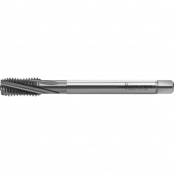 Walter-Prototyp - M20x2.50 Metric 4 Flute 6HX Semi-Bottoming Spiral Flute Tap - High Speed Steel, TiCN Finish, 140mm OAL, Right Hand Flute, Right Hand Thread, Series TC122 - Caliber Tooling