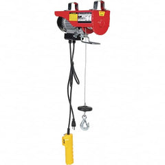 Vestil - 0.1 Ton Capacity, 30 FPM Lift Speed, 115 Volt, Cable Hoist Puller - 18 & 36' Max Lift - Caliber Tooling