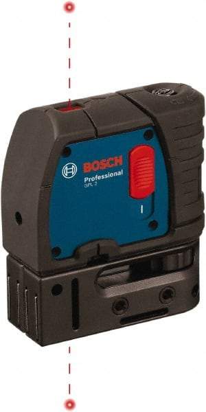 Bosch - 2 Beam 100' Max Range Self Leveling Dot Laser Level - 1/4" at 100' & 1/8" at 30' Accuracy, Battery Included - Caliber Tooling