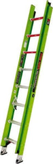 Little Giant Ladder - 16' High, Type IAA Rating, Fiberglass Extension Ladder - 375 Lb Capacity, 14' Working Length - Caliber Tooling