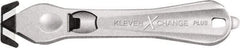 Klever Innovations - Recessed/Hook Blade Safety Cutter - 1-3/8" Carbon Steel Blade, Silver Magnesium Handle, 1 Blade Included - Caliber Tooling