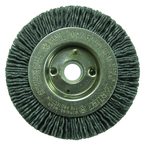 3" Diameter - 1/2 - 3/8" Arbor Hole - Abrasive Nylon Straight Nylox Wheel - Caliber Tooling