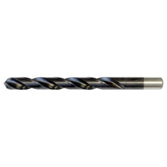 #8 RHS / RHC HSS 135 Degree Split Point Heavy Duty Jobber Drill - TiAlN - Exact Industrial Supply