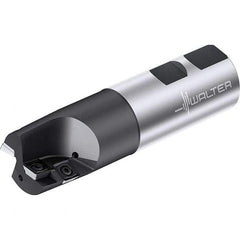 Walter - 29.9mm Cut Diam, 20.8mm Max Depth of Cut, 32mm Shank Diam, 115mm OAL, Indexable Square Shoulder End Mill - Weldon Shank, 0° Lead Angle, Through Coolant, Series M4792-W - Caliber Tooling