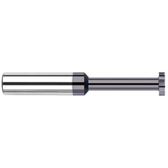 Harvey Tool - 1/8" Cut Diam, 3/64" Cut Width, 1/8" Shank, Straight-Tooth Woodruff Keyseat Cutter - Exact Industrial Supply