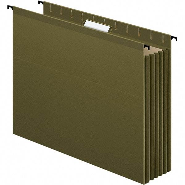 Pendaflex - 12-51/64 x 9-51/64", Letter Size, Standard Green, Hanging Data Binders - 1/5 Tab Cut Location - Caliber Tooling