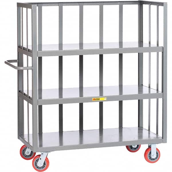 Little Giant - 3,600 Lb Capacity, 3 Shelf, 3-Sided Truck - 60" Long x 30" Wide x 57" High - Caliber Tooling