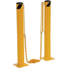 Vestil - 10.5' Long Steel Bollard - Yellow - Caliber Tooling