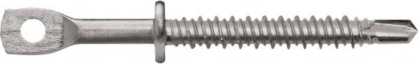 Powers Fasteners - 3/16" Zinc-Plated Steel Eyelet Mount Threaded Rod Anchor - 1/4" Diam x 2" Long, Eyelet Head, 590 Lb Ultimate Pullout, For Use with Steel - Caliber Tooling