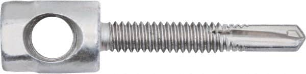 Powers Fasteners - 3/8" Zinc-Plated Steel Horizontal (Cross Drilled) Mount Threaded Rod Anchor - 1/4" Diam x 1" Long, Hex Head, 2,810 Lb Ultimate Pullout, For Use with Steel - Caliber Tooling