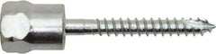 Powers Fasteners - 3/8" Zinc-Plated Steel Vertical (End Drilled) Mount Threaded Rod Anchor - 1/4" Diam x 3" Long, Hex Head, 2,075 Lb Ultimate Pullout, For Use with Wood - Caliber Tooling