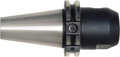 Bilz - BT30 1/8" Shank Diam Taper Shank 1/8" Hole End Mill Holder/Adapter - 0.689" Nose Diam, 2.36" Projection, M12 Drawbar, Through-Spindle, Through-Bore & DIN Flange Coolant - Exact Industrial Supply