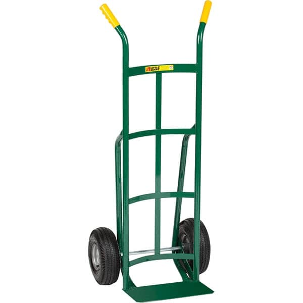 Little Giant - 800 Lb Capacity 49" OAH Hand Truck - Dual Handle, Steel, Pneumatic Wheels - Caliber Tooling