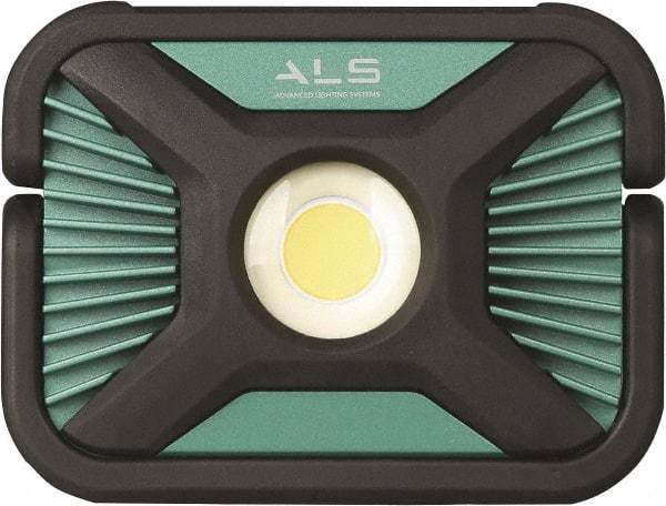 Advanced Lighting Systems - 7.2 Volt, Black & Turquoise Spot Light - 2,000 Lumens, Rechargeable Battery, LED Lamp - Caliber Tooling