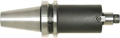 Bilz - CAT50 Taper Shank 2" Pilot Diam Shell Mill Holder - 6" Flange to Nose End Projection, 4.88" Nose Diam, 1-14 Lock Screw, Through-Spindle Coolant - Exact Industrial Supply