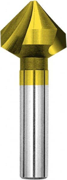 Magafor - 10mm Head Diam, 0.236" Shank Diam, 3 Flute 90° Cobalt Countersink - Caliber Tooling