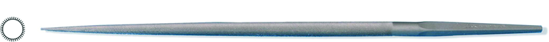 8" Round File, Cut 1 - Caliber Tooling