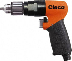 Cleco - 1/2" Keyed Chuck - Pistol Grip Handle, 1,250 RPM, 0.16 LPS, 20 CFM, 0.7 hp, 90 psi - Caliber Tooling