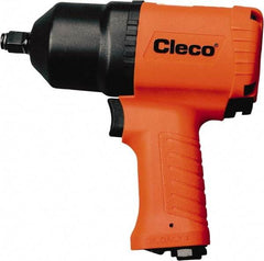 Cleco - 1/2" Drive, 550 RPM, 746 Ft/Lb Torque Impact Wrench - T-Handle, 1,600 IPM, 5.3 CFM, 620 psi, 1/4" NPT Inlet - Caliber Tooling