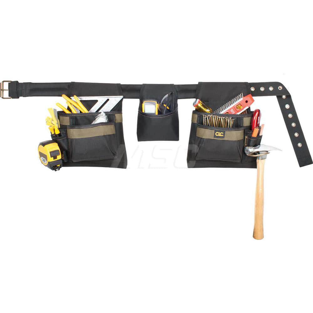 Tool Aprons & Tool Belts; Tool Type: Tool Rig; Minimum Waist Size: 29; Maximum Waist Size: 46; Material: Polyester; Number of Pockets: 11.000; Color: Black; Minimum Order Quantity: Polyester; Tool Style: Tool Rig; Minimum Waist Size: 29