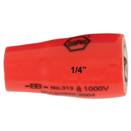 INSULATED SOCKET 1/4 DRIVE 13.0MM - Caliber Tooling