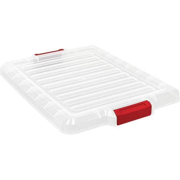 Quantum Storage - Tote & Storage Container Lids For Use With: Quantum Storage Systems - LC191507CL Width (Decimal Inch): 16.5000 - Caliber Tooling