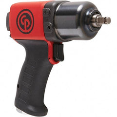 Chicago Pneumatic - 3/8" Drive, 11,500 RPM, 350 Ft/Lb Torque Impact Wrench - Pistol Grip Handle, 24.2 CFM, 90 psi, 1/4" NPT Inlet - Caliber Tooling