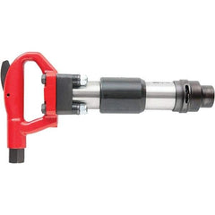 Chicago Pneumatic - 1,700 BPM, 4" Stoke Length, Pneumatic Chipping Hammer - 33 CFM, 7/8 NPT - Caliber Tooling