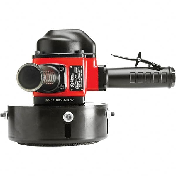 Chicago Pneumatic - 6" Wheel Diam, 6,000 RPM, Pneumatic Angle & Disc Grinder - 5/8-11 Spindle, 70 CFM, Side Exhaust - Caliber Tooling