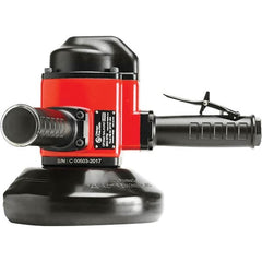 Chicago Pneumatic - 7" Wheel Diam, 8,500 RPM, Pneumatic Angle & Disc Grinder - 5/8-11 Spindle, 110 CFM, Side Exhaust - Caliber Tooling